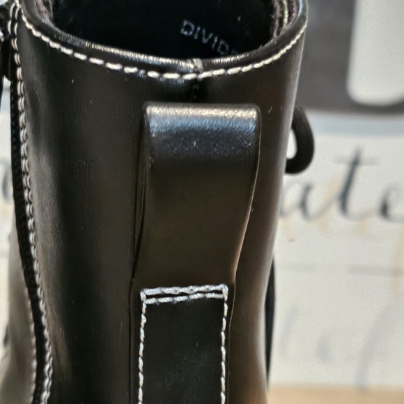 Divided H&M Chunky Combat Moto Side Zip Boots Wmns 7 - Picture 6 of 10